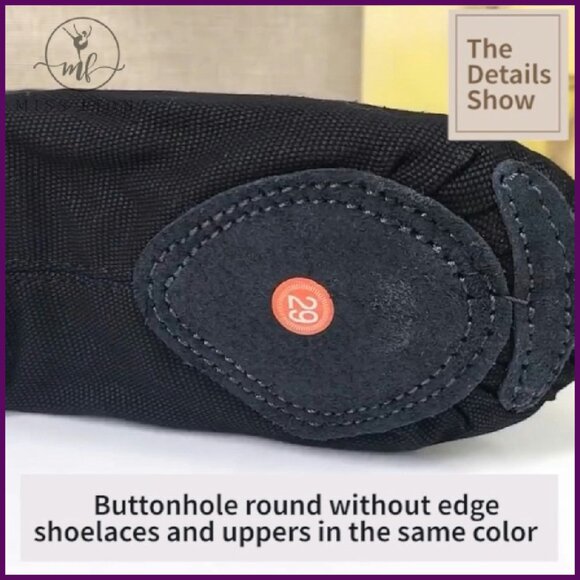 Canvas Split Sole Jazz Dance Shoes Ballet Ballroom Oxford Lace Up - Picture 7 of 7